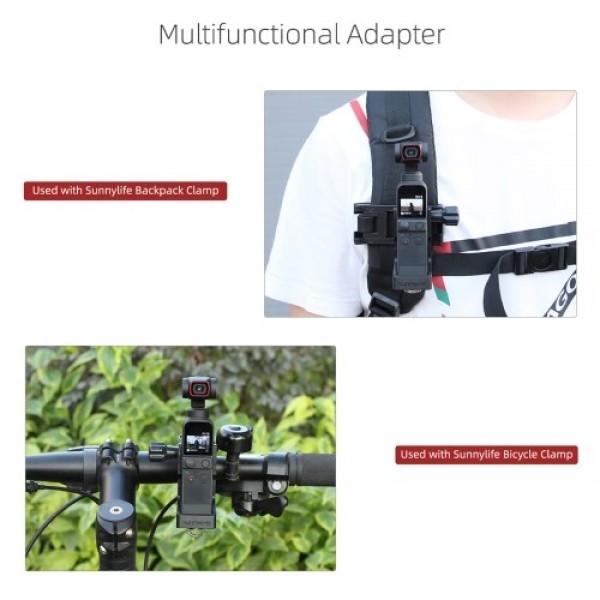 Dual Hook Adapter Stabilizer with 1/4'' Scew Compatible with DJI Pocket 2 Handheld Gimbal Camera