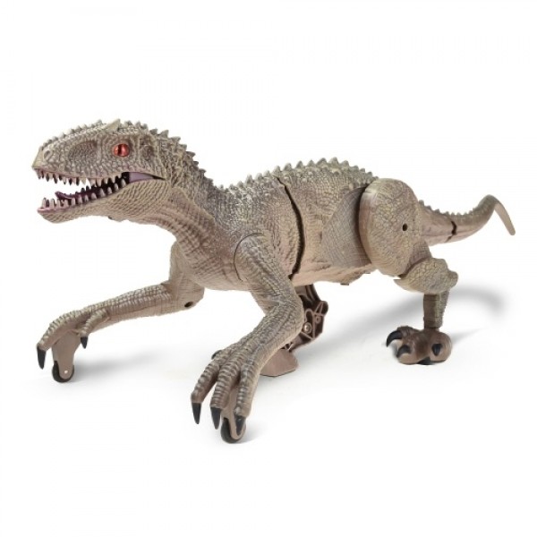 2.4 Ghz Simulation RC Velociraptor Realistic Dino Remote Control Dinosaur with LED Light Roaring