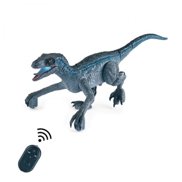 Remote Control Dinosaur Toys RC Dinosaur with LED Light Roaring Simulated Walking One-click Demo