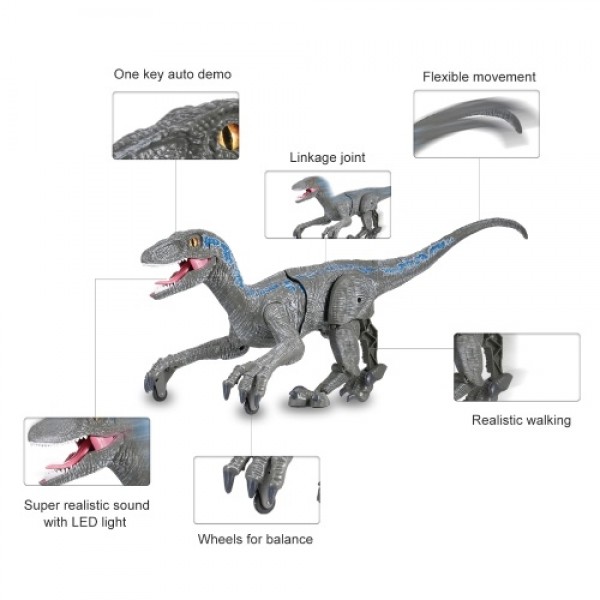 SM180 2.4 Ghz Remote Control Velociraptor Toy Big Walking Velociraptor