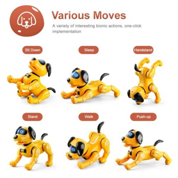 JJRC R19 Remote Control Robot Robot Dog Toy Electronic Pets Programmable Robot RC Robotic Stunt Puppy