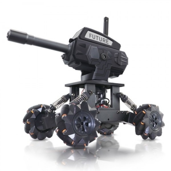 JJ01 DIY 2.4GHz 14CH 4WD RC Car Alloy Frame Mecha War Cannon Car