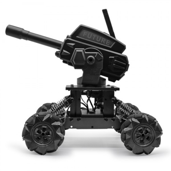 JJ01 DIY 2.4GHz 14CH 4WD RC Car Alloy Frame Mecha War Cannon Car