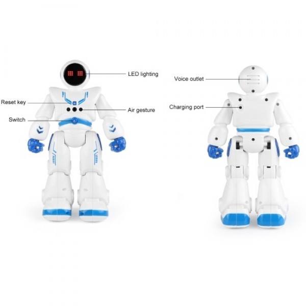 Induction Intelligent Robot Gesture Control Robot Early Education Toy with LED Eyes Programming Function Gift for Kids