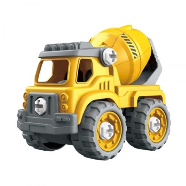 Removable Robot Toys Engineering Vehicle 5 in 1 Construction Toys Kids Building Toys with Light and Music