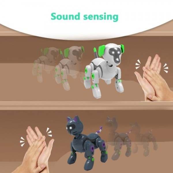 Robot Dog Toy DIY Toy Interactive Toy Intelligent Educational Toys Suitable for Boys Girls Gift