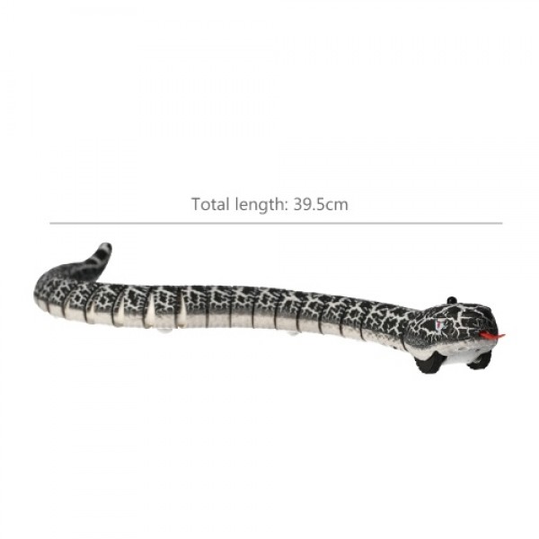 RC Snake Toy 15.5in Infrared Rechargeable Rattlesnake Toy with Retractable Tongue and Swinging Tail