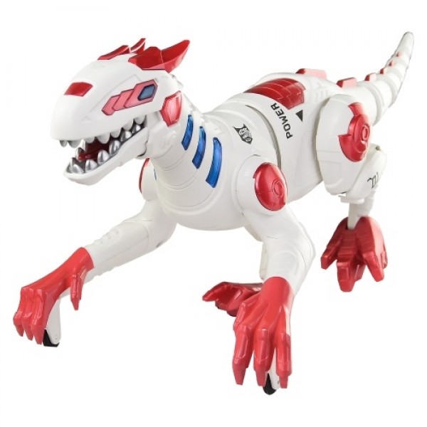 2.4Ghz Simulated Walking 4 Channel Mechanical Dinosaur Toy with Light and Sound