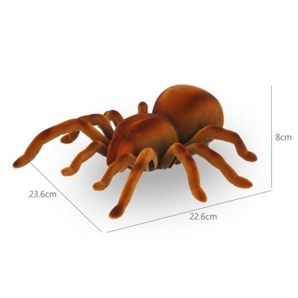 RC Spider Kids Remote Control Toy Realistic Simulation for Pranks and Halloween with Scurrying Movement Glowing Eyes