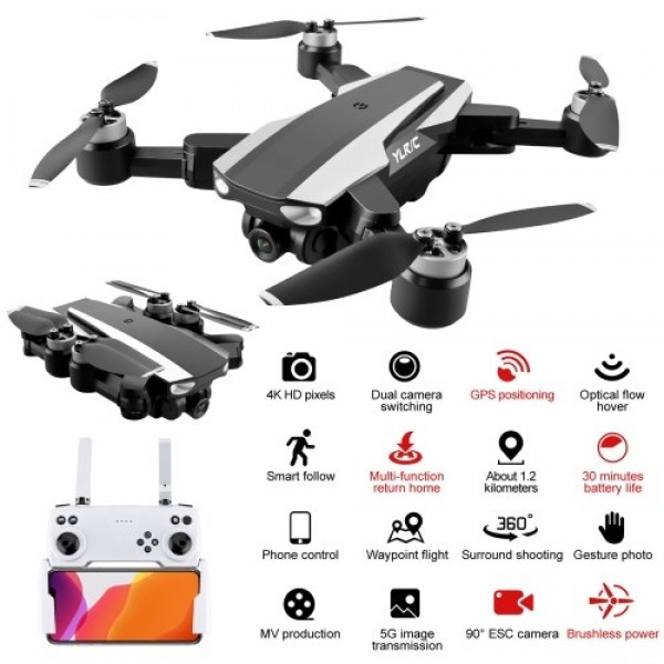 S105 5G WIFI GPS 4k Camera Drone Dual Camera with ESC Brushless Motor RC Quadcopter