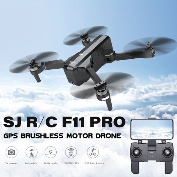 SJ RC F11 PRO 5G Wifi FPV GPS Brushless RC Drone with 2K Camera and Handbag