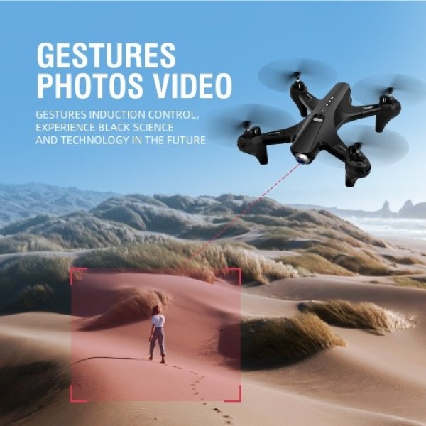 1080P Dual Camera WiFi FPV Drone Folding Drone Headless Mode One Key Return Drone for Adults