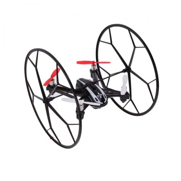 LianSheng LS-116 2.4G 4CH 6-Axis Gyro R/C Quadcopter 4 in 1 Air-ground Amphibious RTF Drone UFO with Speed Switch Mode Ground Mo