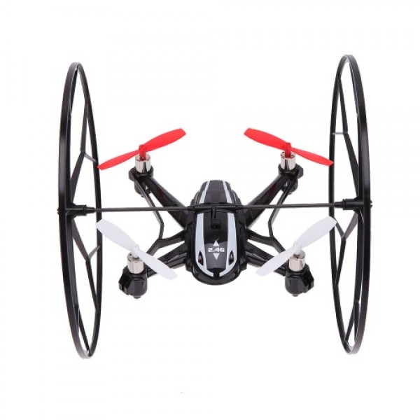 LianSheng LS-116 2.4G 4CH 6-Axis Gyro R/C Quadcopter 4 in 1 Air-ground Amphibious RTF Drone UFO with Speed Switch Mode Ground Mo