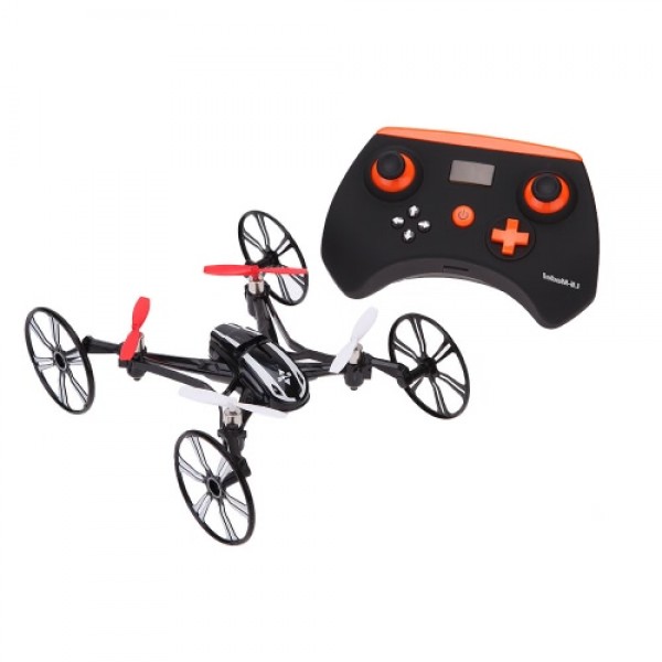 LianSheng LS-116 2.4G 4CH 6-Axis Gyro R/C Quadcopter 4 in 1 Air-ground Amphibious RTF Drone UFO with Speed Switch Mode Ground Mo