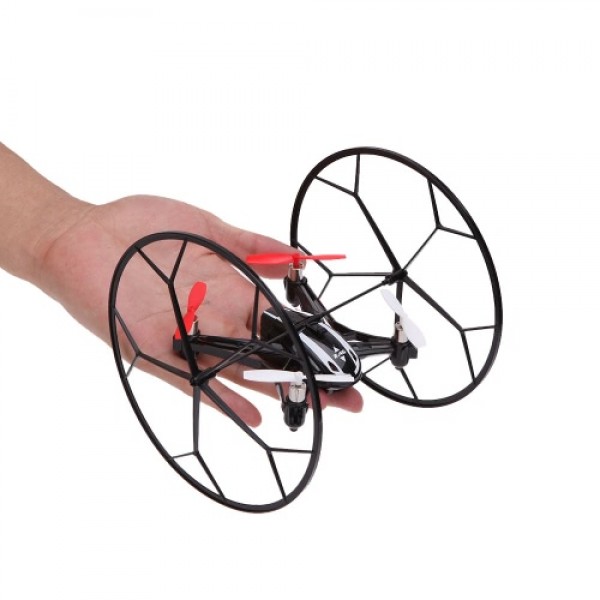 LianSheng LS-116 2.4G 4CH 6-Axis Gyro R/C Quadcopter 4 in 1 Air-ground Amphibious RTF Drone UFO with Speed Switch Mode Ground Mo