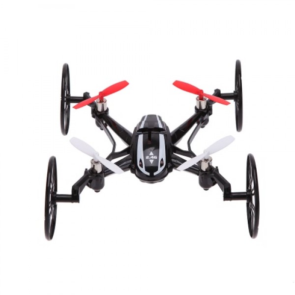 LianSheng LS-116 2.4G 4CH 6-Axis Gyro R/C Quadcopter 4 in 1 Air-ground Amphibious RTF Drone UFO with Speed Switch Mode Ground Mo