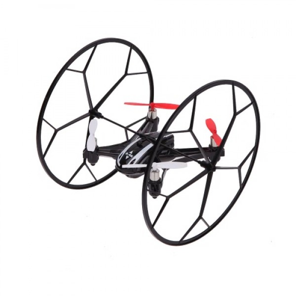 LianSheng LS-116 2.4G 4CH 6-Axis Gyro R/C Quadcopter 4 in 1 Air-ground Amphibious RTF Drone UFO with Speed Switch Mode Ground Mo