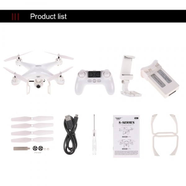 SJ R/C S20W1080P(GPS) FPV Adjustable 1080P HD Camera Wide Angle RTF Double GPS Positioning Altitude Hold Quadcopter Drone