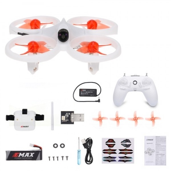 EMAX EZ Pilot Drone FPV Racing Drone with 600TVL Camera Speed 3 Levels Gyroscope Auto-leveling Smart Height Assist with FPV Glas