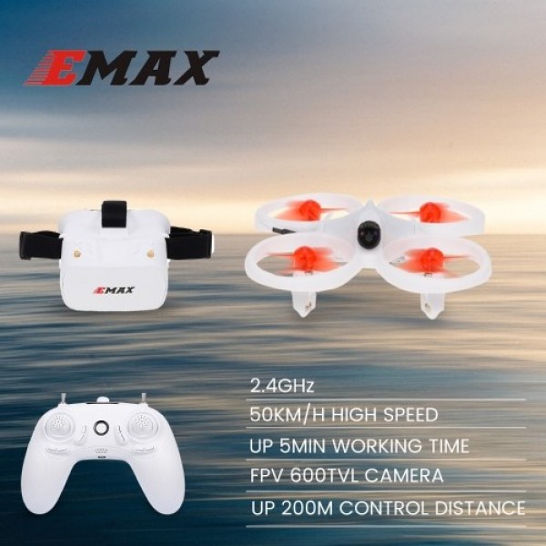 EMAX EZ Pilot Drone FPV Racing Drone with 600TVL Camera Speed 3 Levels Gyroscope Auto-leveling Smart Height Assist with FPV Glas