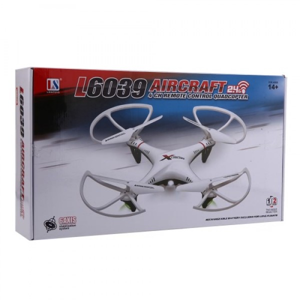 L6039 2.4Ghz 4CH 6-Axis Gyro RC Quadcopter UFO Aircraft Drone with 2.0MP HD Camera