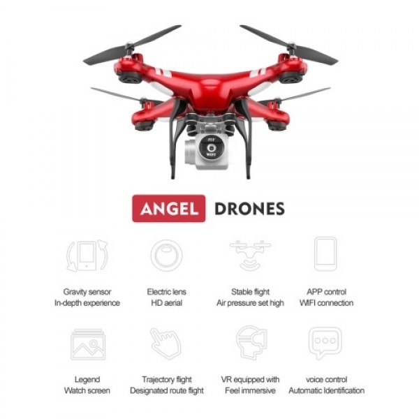 Four-axis X52 drone aerial photography Black-fixed height-with 720P camera