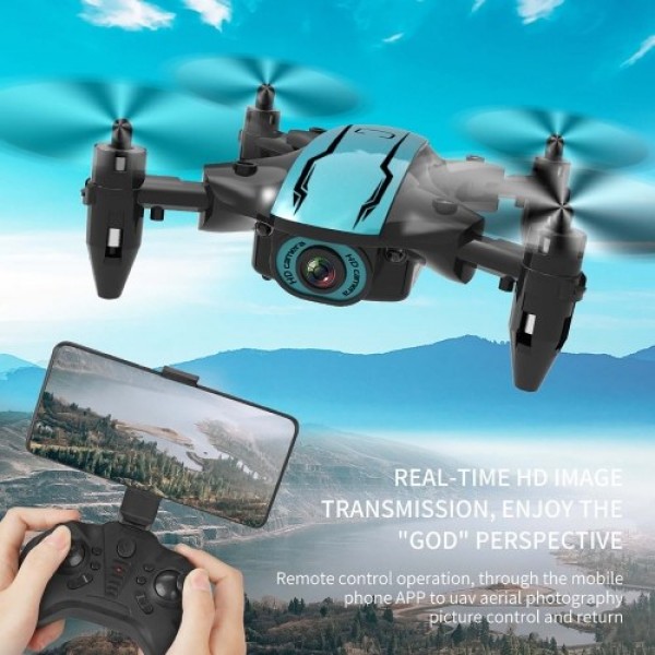 CS02 Wifi FPV 4K Camera RC Drone Beginner Drone Mini Folding Quadcopter Toy Headless Mode Track Flight LED Lights