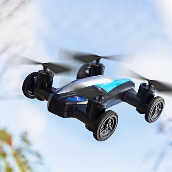 2 in 1 RC Car RC Drone Land Air RC Toys One Key Take off Landing 3D Flight Headless Mode Night Light