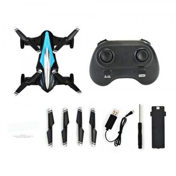 2 in 1 RC Car RC Drone Land Air RC Toys One Key Take off Landing 3D Flight Headless Mode Night Light