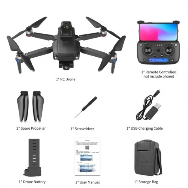 S806 PRO2 5G Wifi GPS 4K Camera RC Drone 3-axis Gimbal 35mins Flight Time Brushless Quadcopter Obstacle Avoidance Fly Around wit