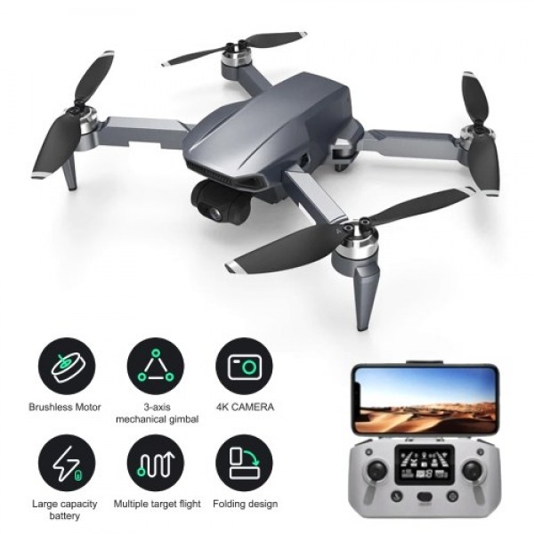 icamera4 Pro 5G Wifi GPS 4K Camera RC Drone 3-axis Gimbal 25mins Flight Time Brushless Quadcopter Fly Around with Storage Bag