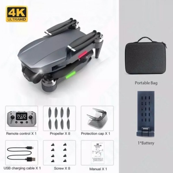 icamera4 Pro 5G Wifi GPS 4K Camera RC Drone 3-axis Gimbal 25mins Flight Time Brushless Quadcopter Fly Around with Storage Bag