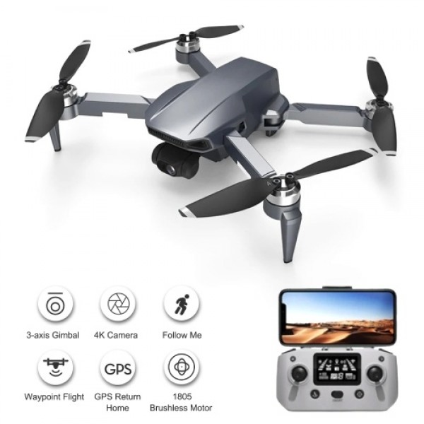 icamera4 Pro 5G Wifi GPS 4K Camera RC Drone 3-axis Gimbal 25mins Flight Time Brushless Quadcopter Fly Around with Storage Bag