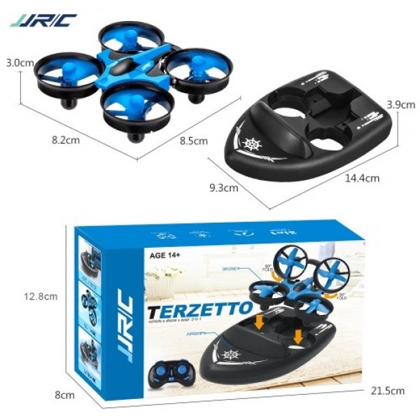 JJRC H36F TERZETTO 3 in 1 Drone + Boat Hovercraft Land Mode