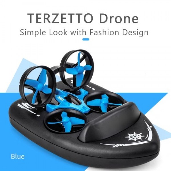 JJRC H36F TERZETTO 3 in 1 Drone + Boat Hovercraft Land Mode