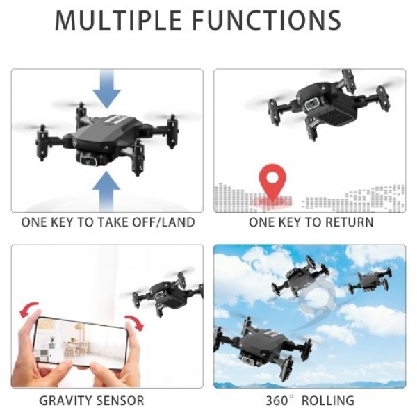 LS-MIN Mini Drone RC Quadcopter 13mins Flight Time 360° Flip 6-Axis Gyro