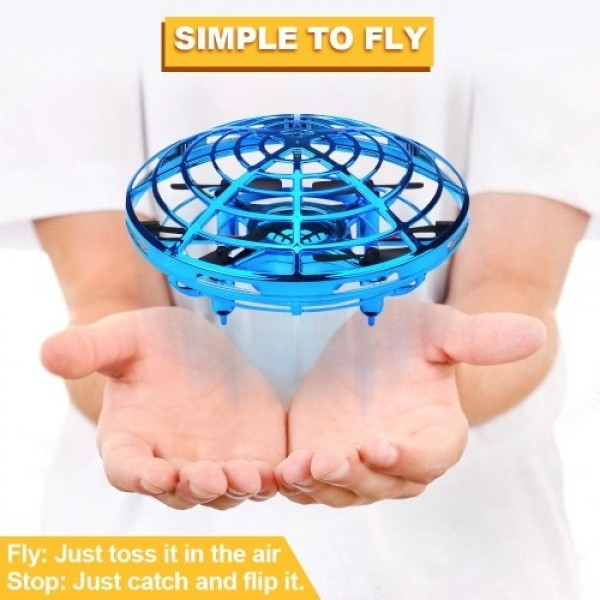 Mini Drone UFO Hand Operated Helicopter Quadrocopter Drone Infrared Induction Aircraft Flying Ball Toys For Kids