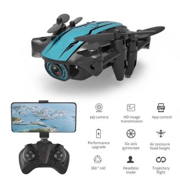 CS02 WiFi FPV Drone with 1080P HD Camera Tap-fly/App Control/Head-free Mode