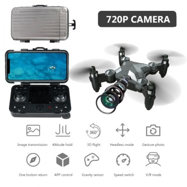 DH-120 RC Drone with Camera 720P Wifi FPV Mini Drone