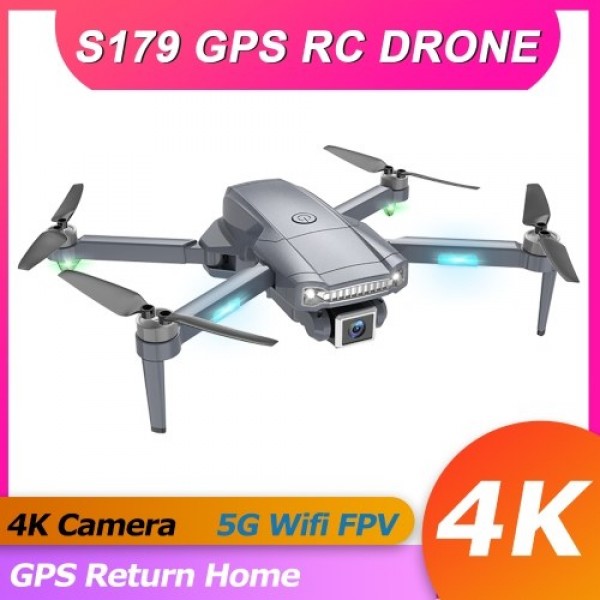 S179 5G WiFi FPV GPS 6K Camera RC Drone Optical Flow Positioning Brushless Motor Quadcopter with Storage Bag