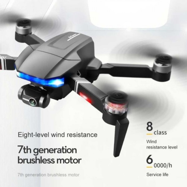 LSRC S7S GPS 5G Wifi FPV 4K RC Camera Drone 3-axis Gimbal Brushless Motor Quadcopter with Storage Bag