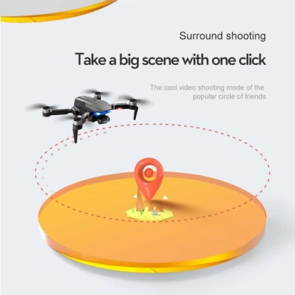 LSRC S7S GPS 5G Wifi FPV 4K RC Camera Drone 3-axis Gimbal Brushless Motor Quadcopter with Storage Bag