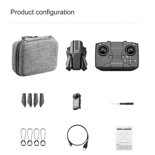 YLR/C S65 Mini RC Drone RC Quadcopter with Function Headless Mode One Button Takeoff Landing Storage Bag Package