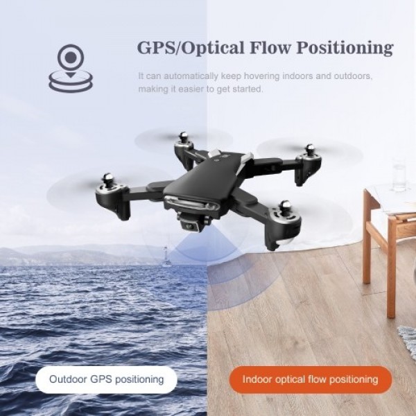 KK7 Pro 5G Wifi GPS 6K RC Drone Dual Camera Foldable Optical Flow Positioning RC Quadcopter with Storage Bag