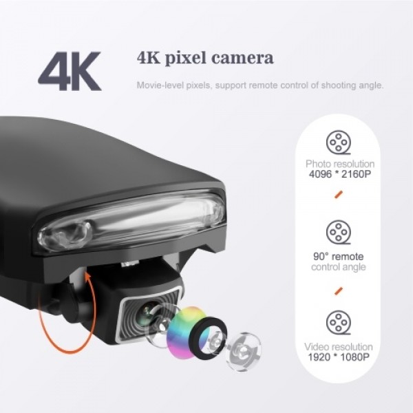 KK7 Pro 5G Wifi GPS 6K RC Drone Dual Camera Foldable Optical Flow Positioning RC Quadcopter with Storage Bag