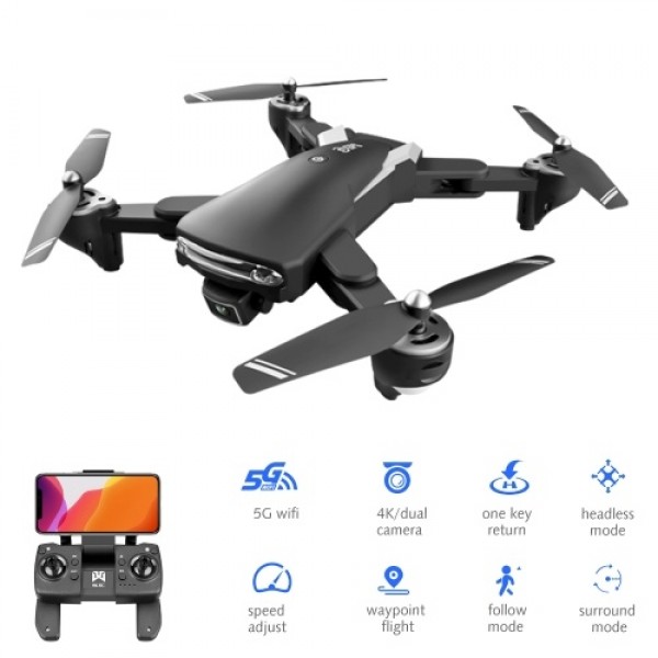 KK7 Pro 5G Wifi GPS 6K RC Drone Dual Camera Foldable Optical Flow Positioning RC Quadcopter with Storage Bag