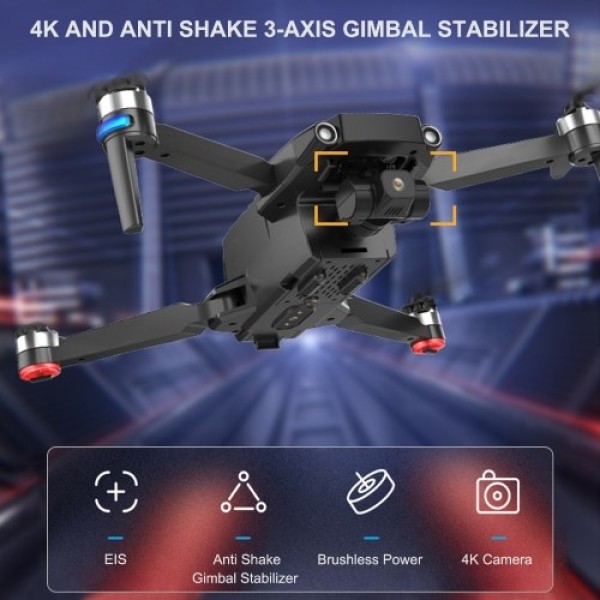 S806 PRO 5G Wifi GPS 4K Camera RC Drone 3-axis Gimbal with Storage Bag