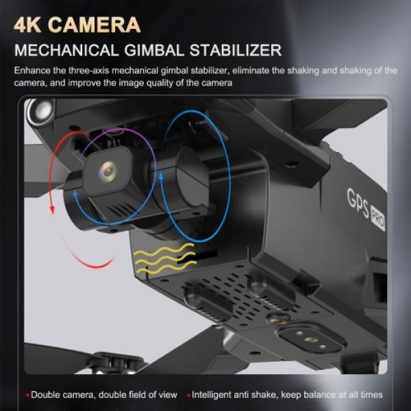 S806 PRO 5G Wifi GPS 4K Camera RC Drone 3-axis Gimbal with Storage Bag