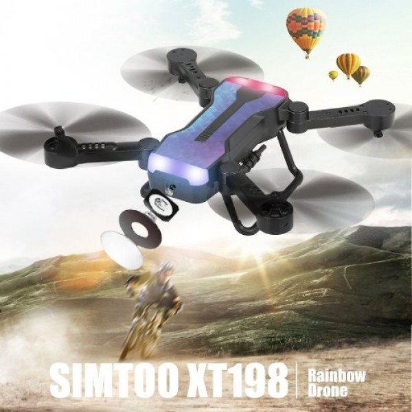 SIMTOO XT198 720P Camera Wifi FPV Optical Flow Rainbow Drone